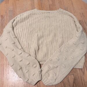 SOLD moon & madison Textured Knit Beige Sweater